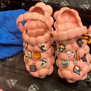 Girl crocs designed for Halloween